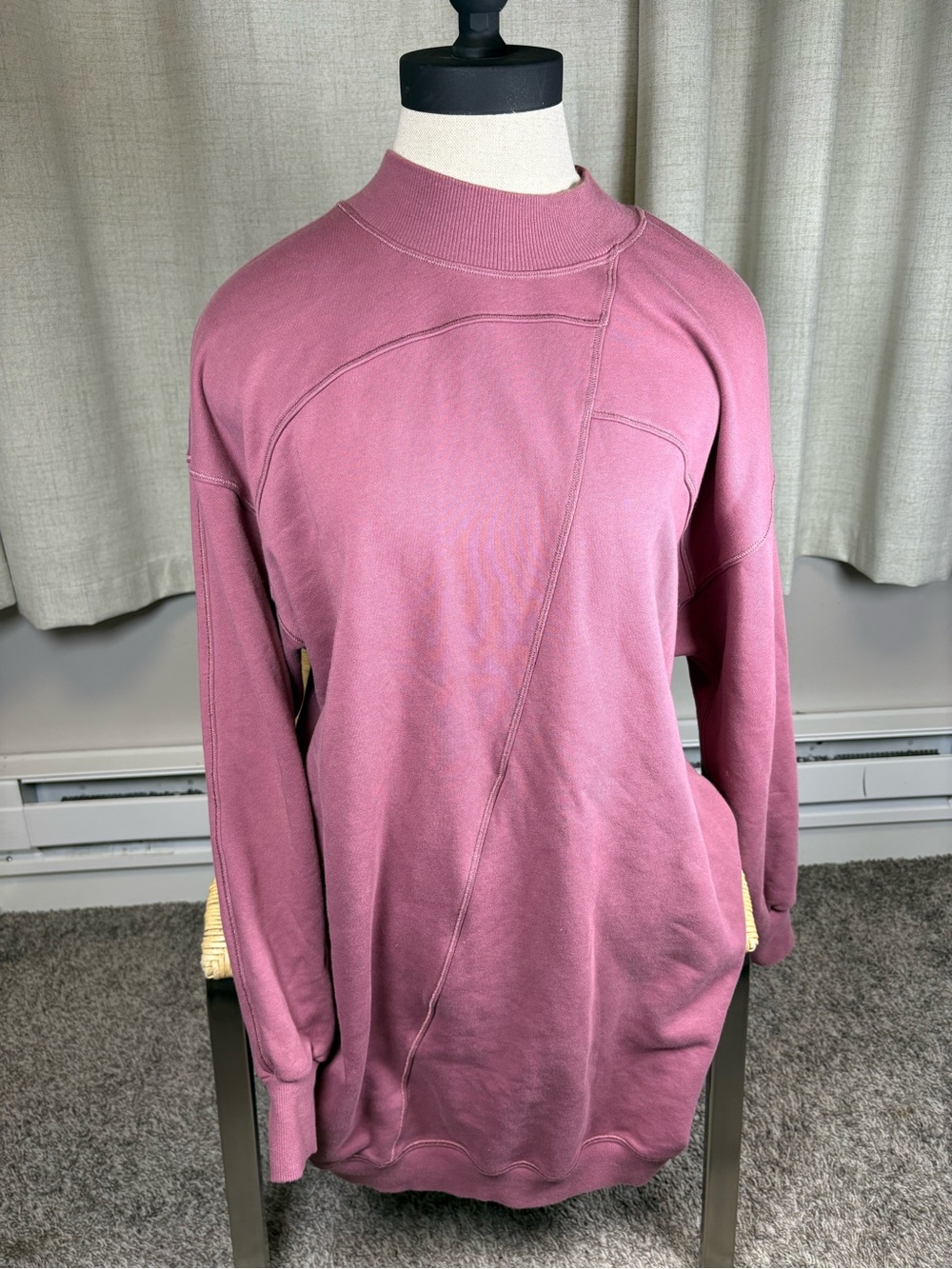 lululemon women’s sweatshirt dress Plum Color
